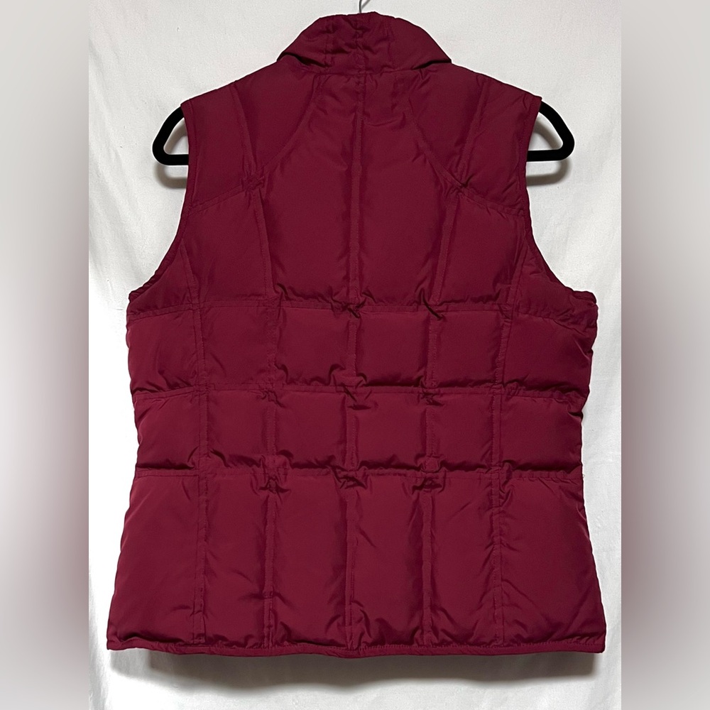 Pendleton Duck Down / Feather Puffer Vest Burgund… - image 8